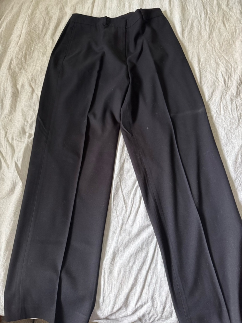 Eddie Bauer Classic Black Wide-Leg Dress Pants